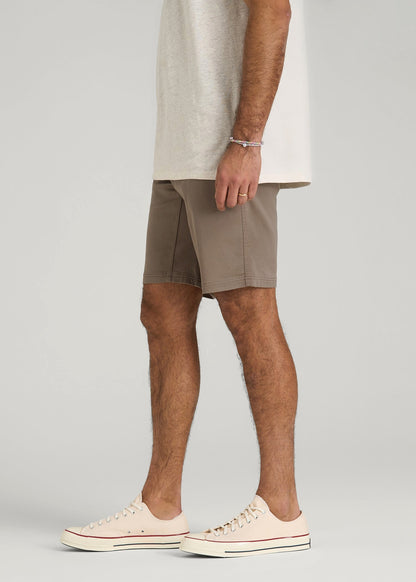 American Tall Men Everyday Comfort 5 Pocket Short for Tall Men in Dark Sand