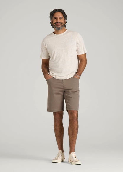 American Tall Men Everyday Comfort 5 Pocket Short for Tall Men in Dark Sand