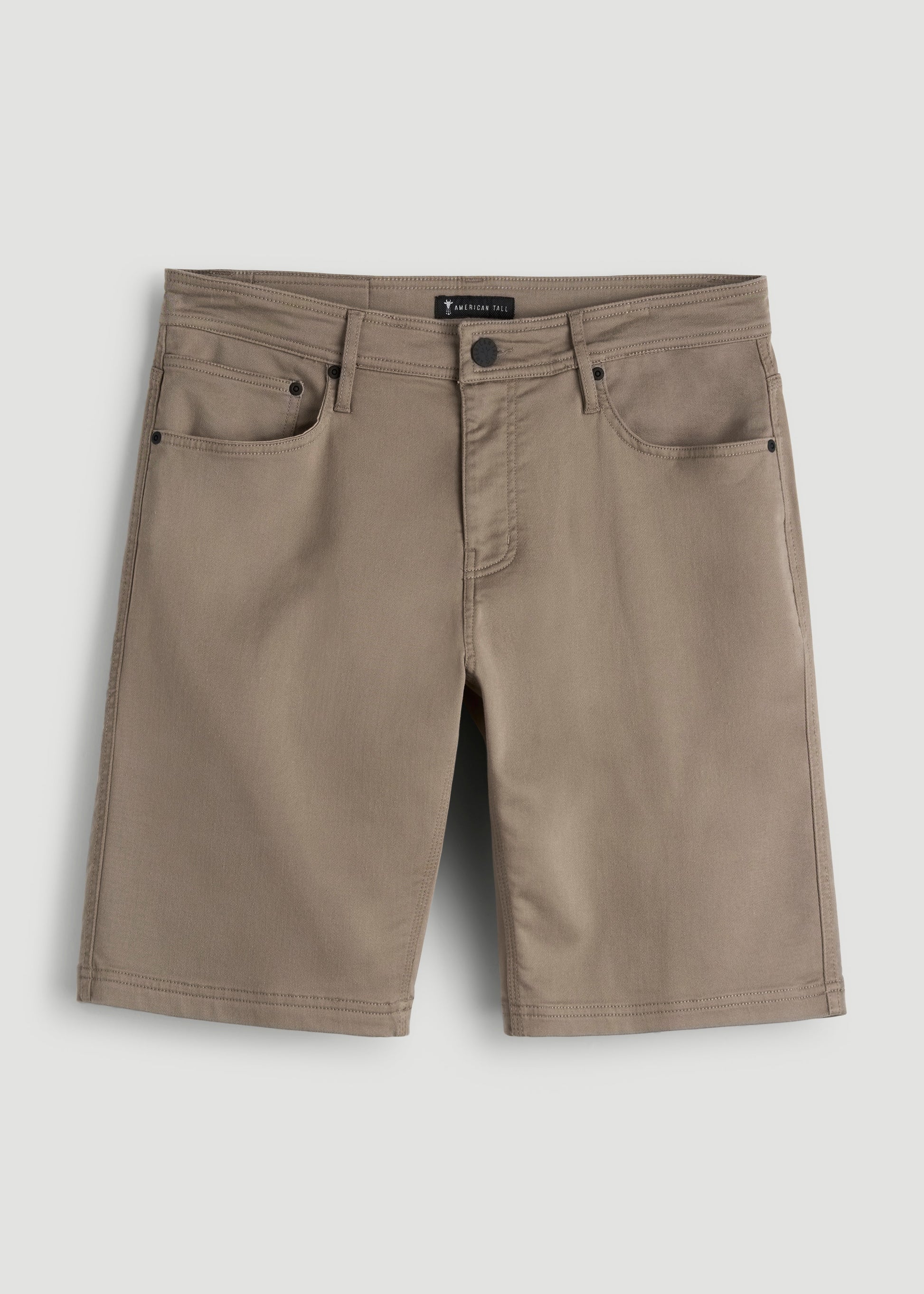 American Tall Men Everyday Comfort 5 Pocket Short for Tall Men in Dark Sand