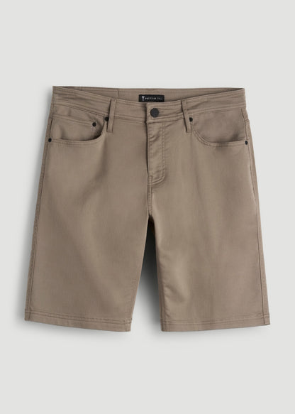 American Tall Men Everyday Comfort 5 Pocket Short for Tall Men in Dark Sand