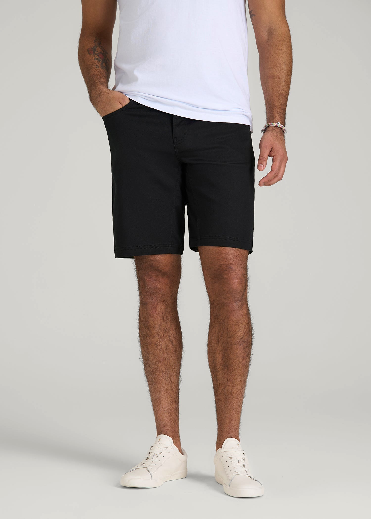 American Tall Men Everyday Comfort 5 Pocket Short for Tall Men in Black
