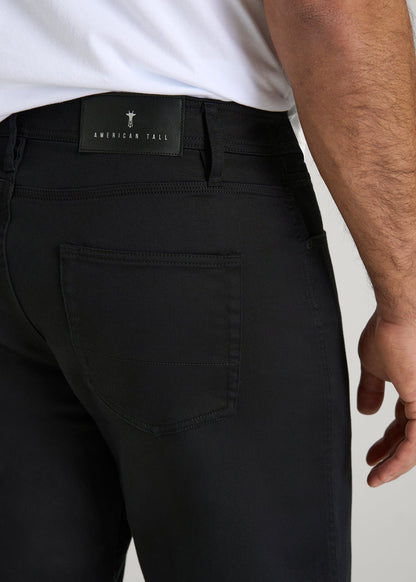 American Tall Men Everyday Comfort 5 Pocket Short for Tall Men in Black