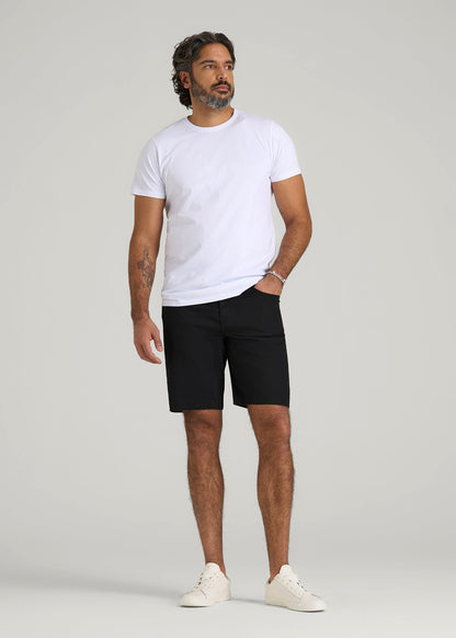 American Tall Men Everyday Comfort 5 Pocket Short for Tall Men in Black