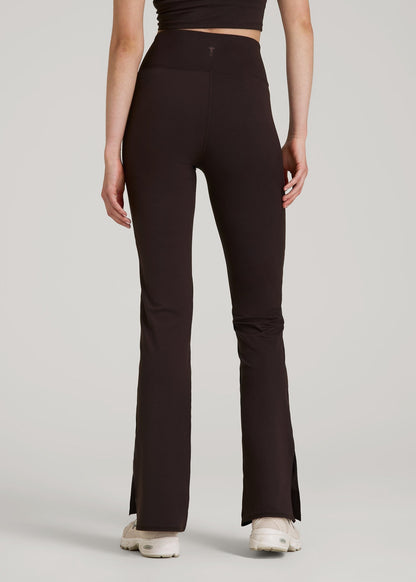 American Tall Men|Women Balance Split Flare Pants for Tall Women in Espresso