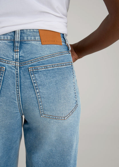 American Tall Men|Women Luna High-Rise Wide-Leg Jeans for Tall Women in Heritage Faded