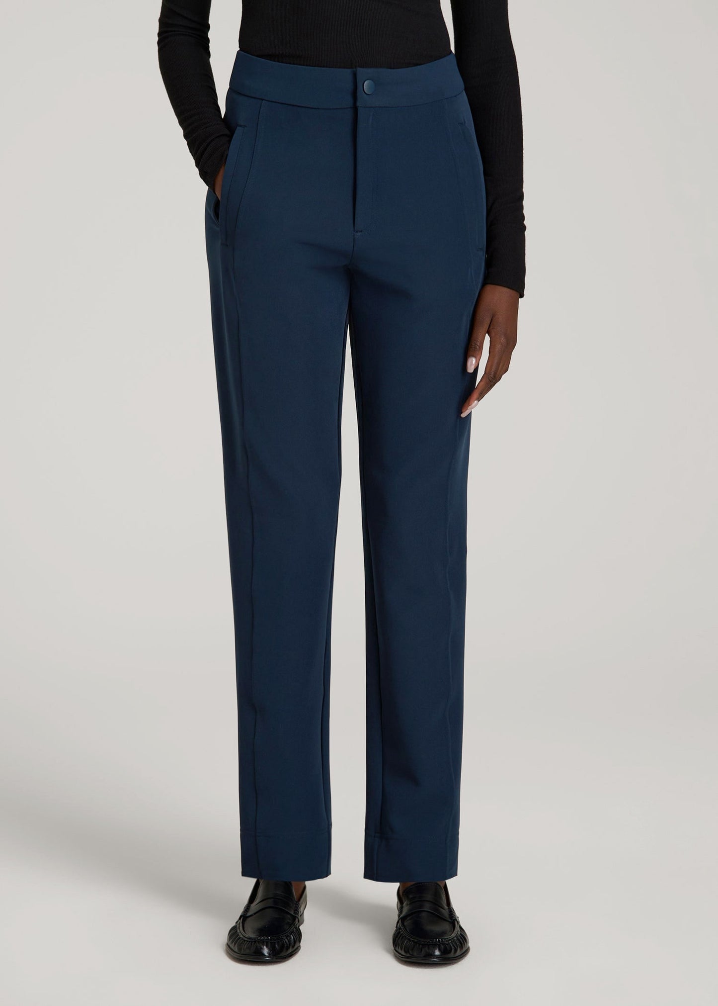 American Tall Men|Women Traveler Tapered Fit Pant for Tall Women in Navy