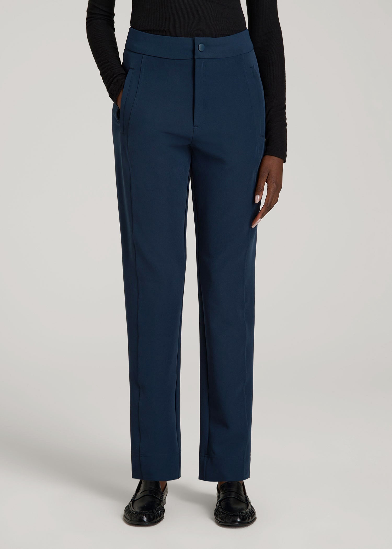 American Tall Men|Women Traveler Tapered Fit Pant for Tall Women in Navy
