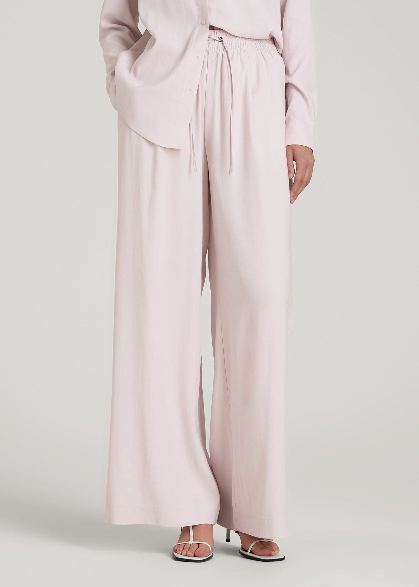 American Tall Men|Women Relaxed Pull-On Pants for Tall Women in Grey Lilac