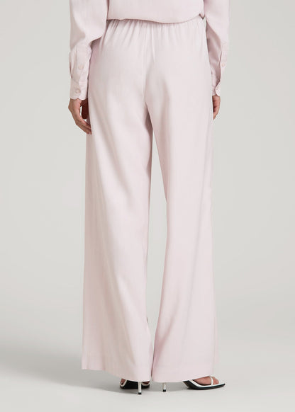 American Tall Men|Women Relaxed Pull-On Pants for Tall Women in Grey Lilac