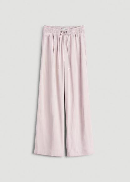 American Tall Men|Women Relaxed Pull-On Pants for Tall Women in Grey Lilac