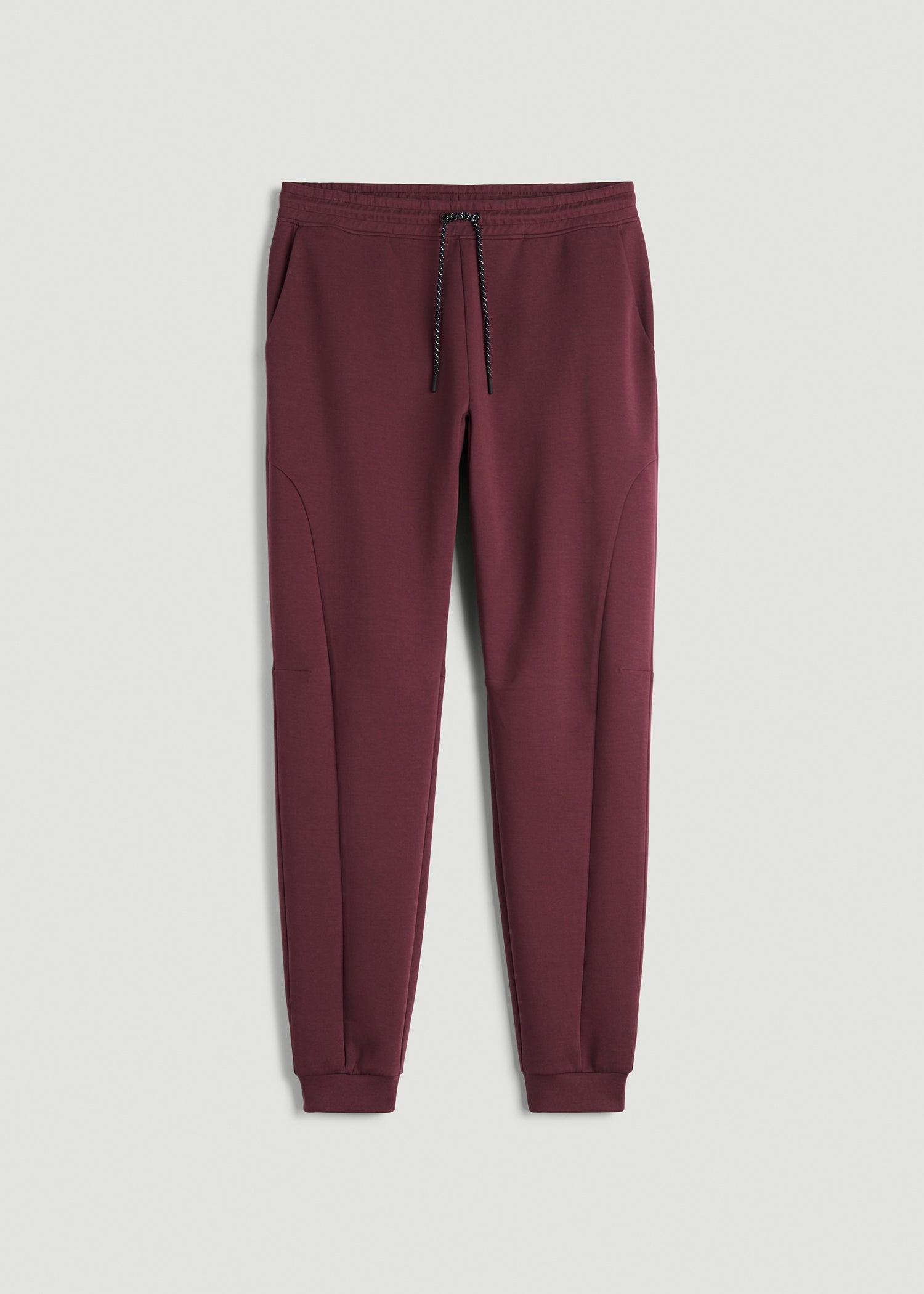 American Tall Men Tech Motion Fleece Joggers for Tall Men in Tawny Port