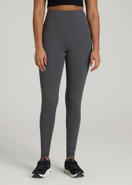 American Tall Men|Women Balance High-Rise Leggings for Tall Women in Iron Grey