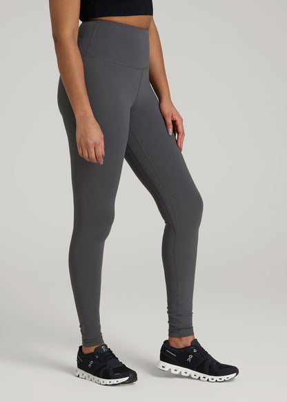 American Tall Men|Women Balance High-Rise Leggings for Tall Women in Iron Grey