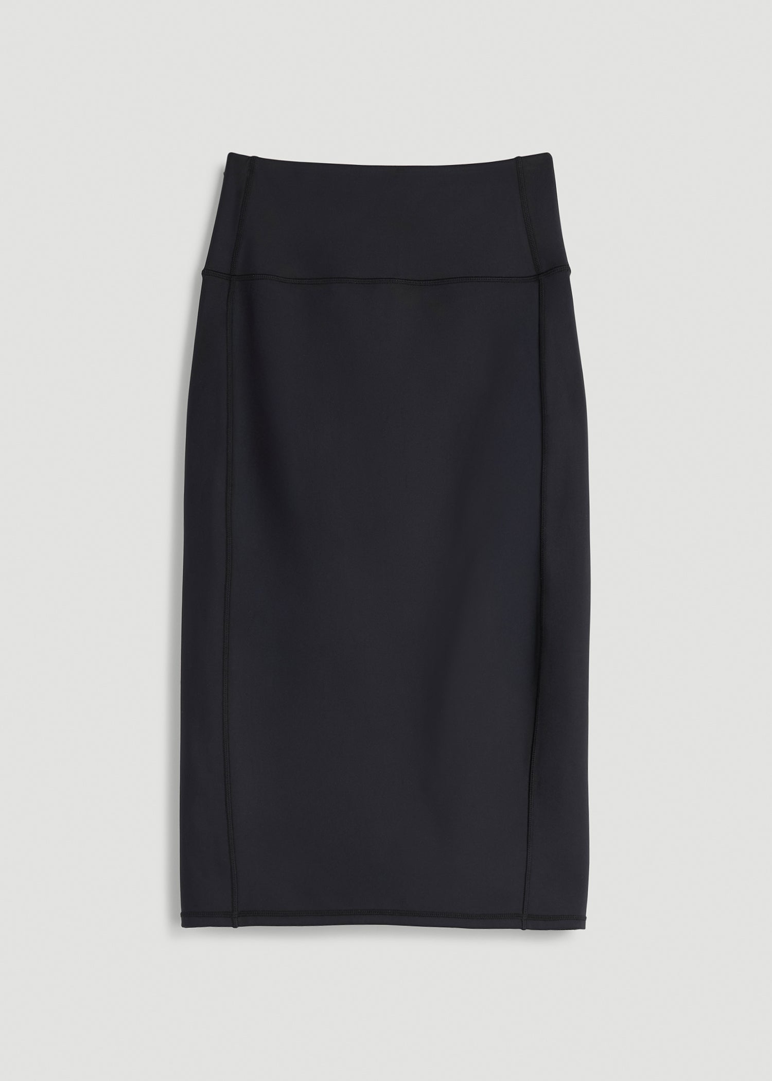 American Tall Men|Women Balance Slim Fit High Rise Skirt for Tall Women in Black