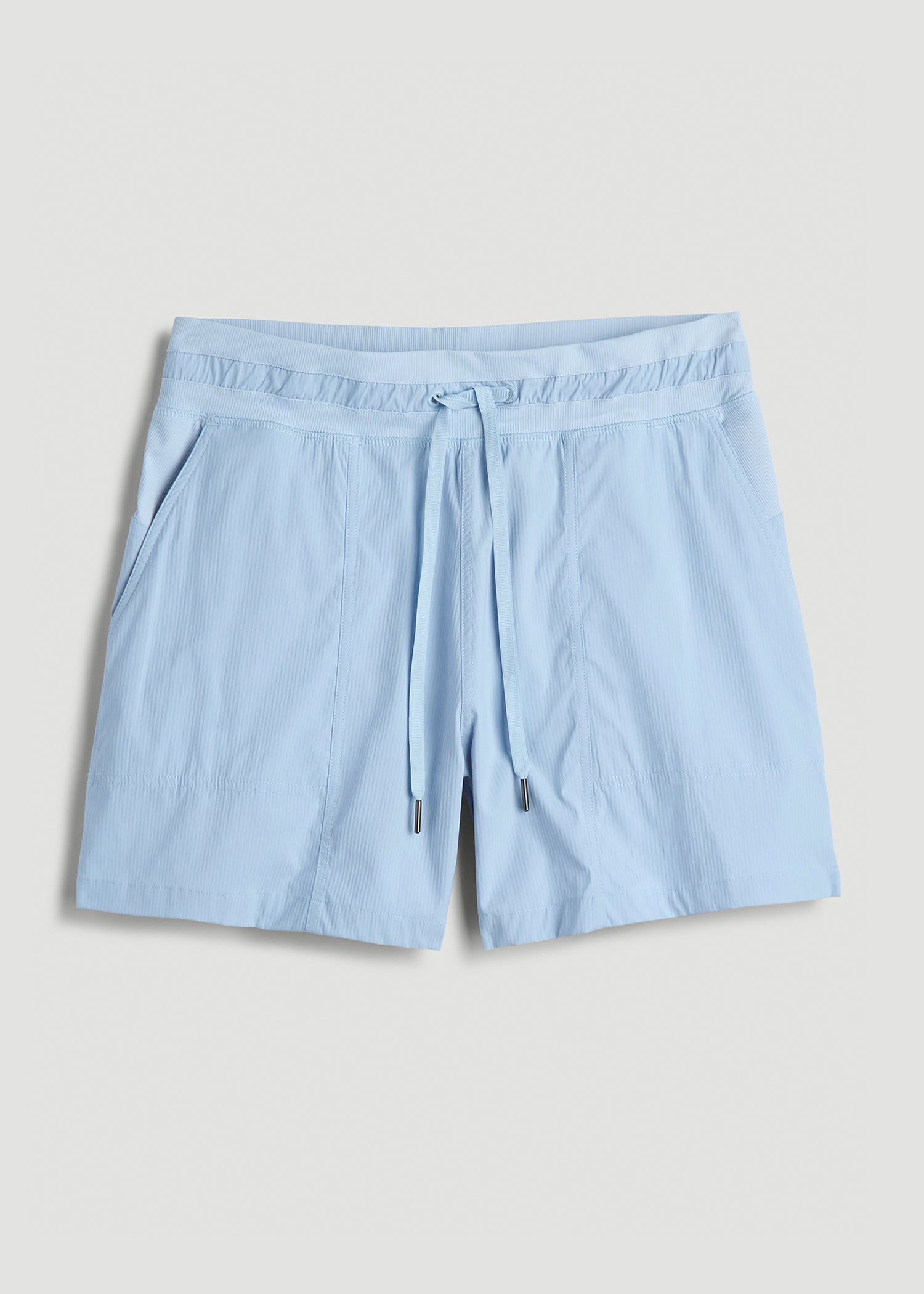American Tall Men|Women High Rise After Practice Short for Tall Women in Ice Blue