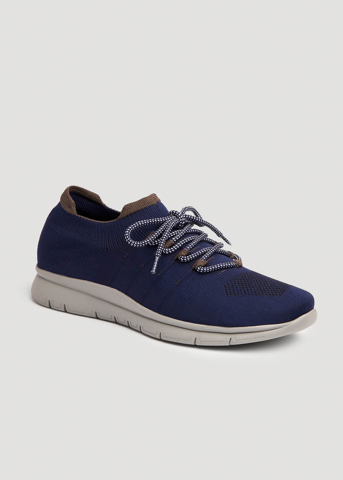 American Tall Men Knit Running Shoes for Tall Men in Navy