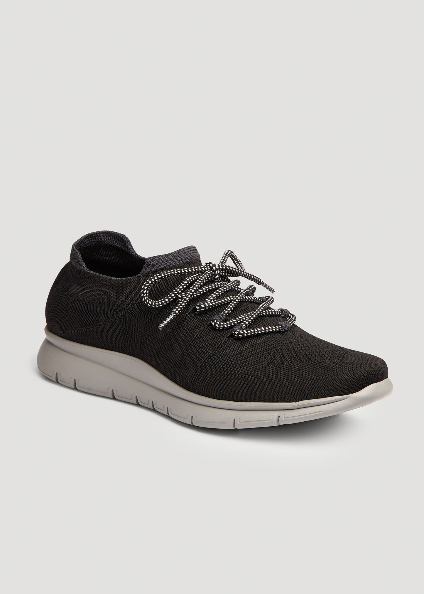 American Tall Men Knit Running Shoes for Tall Men in Black