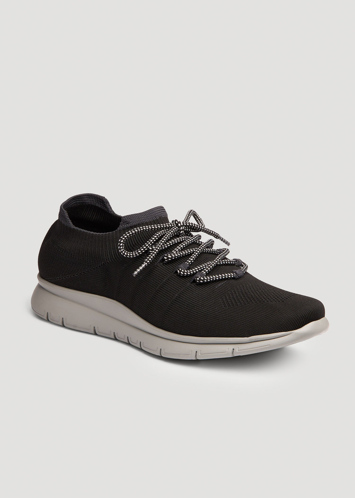 American Tall Men Knit Running Shoes for Tall Men in Black