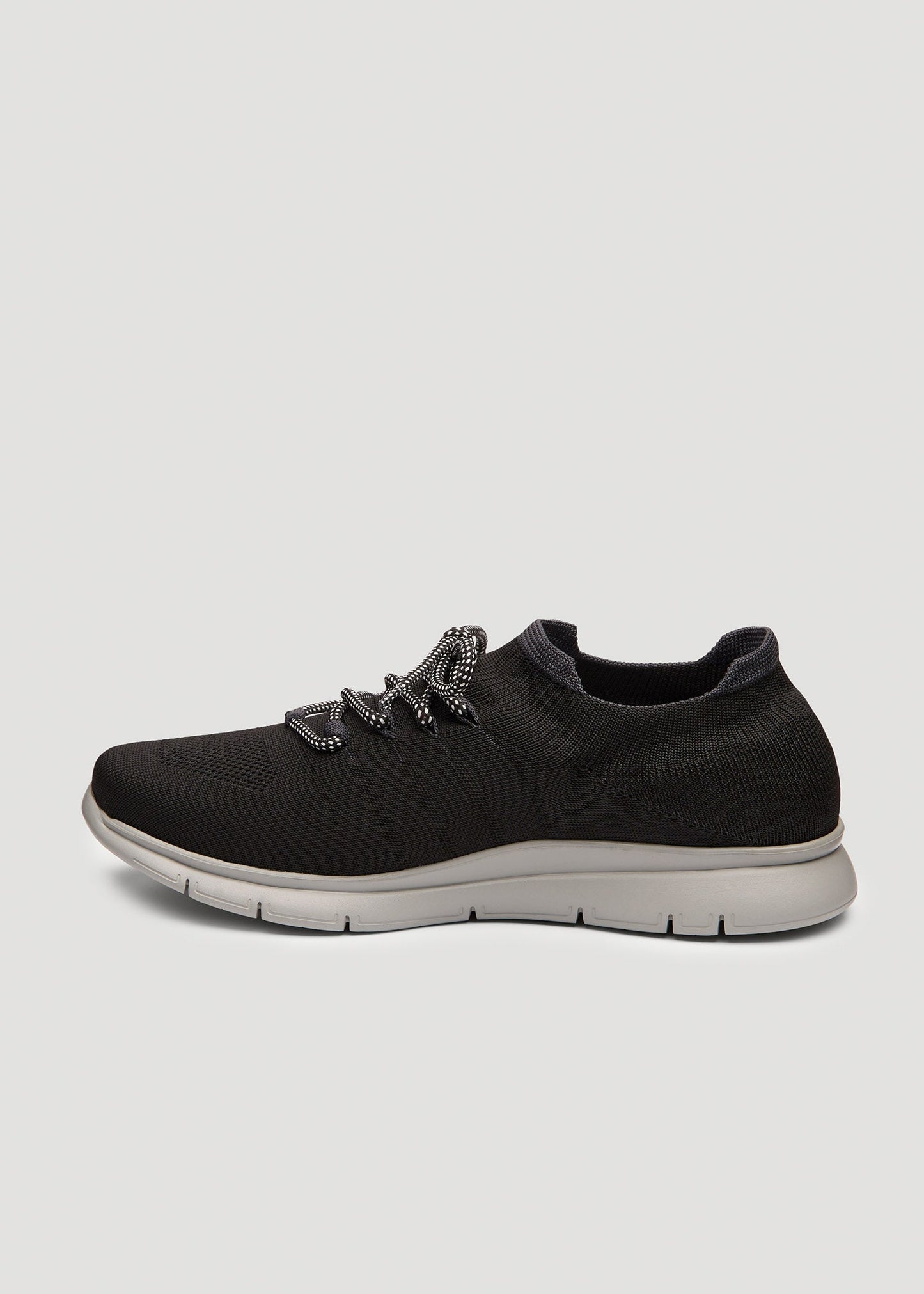 American Tall Men Knit Running Shoes for Tall Men in Black