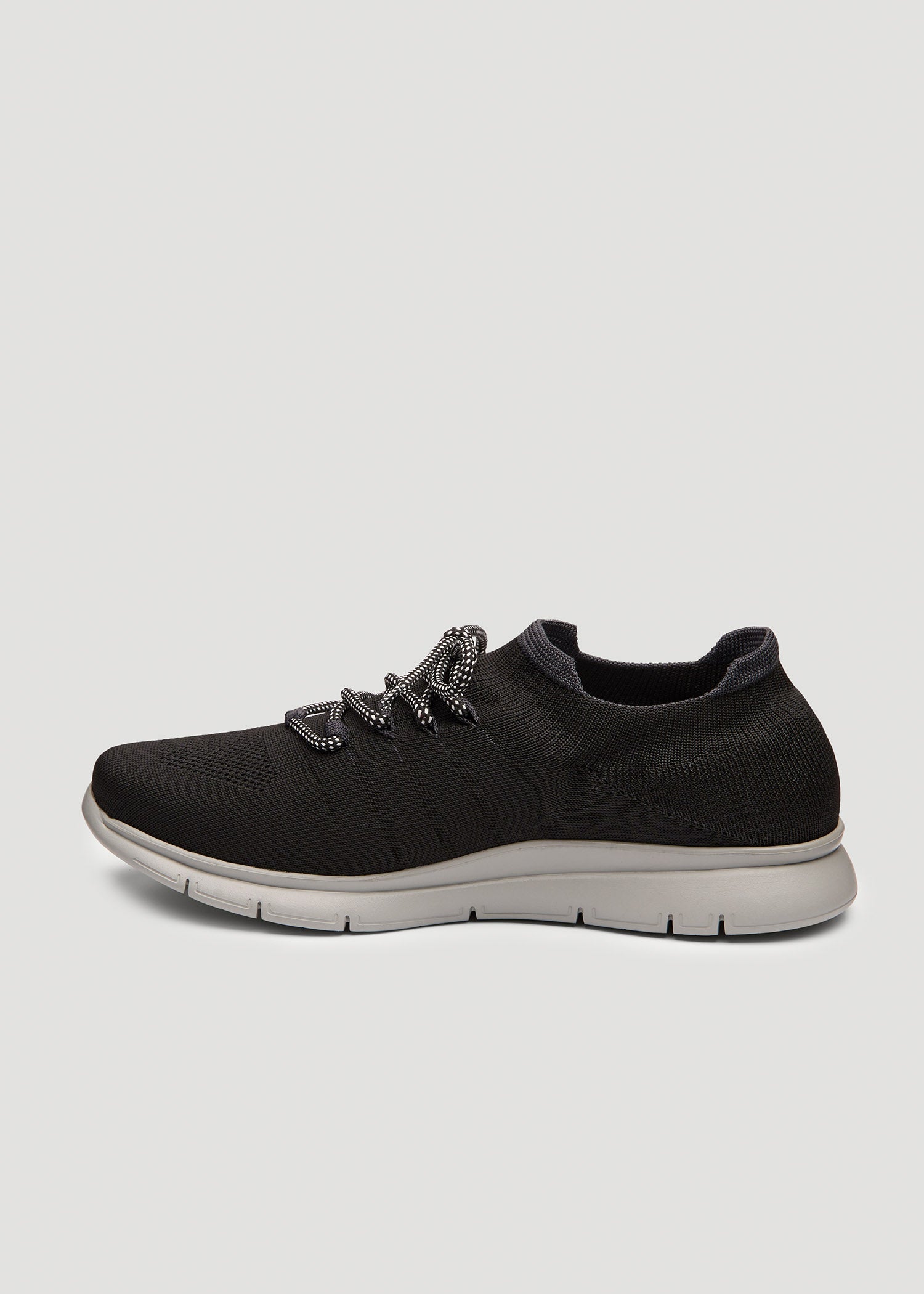 American Tall Men Knit Running Shoes for Tall Men in Black