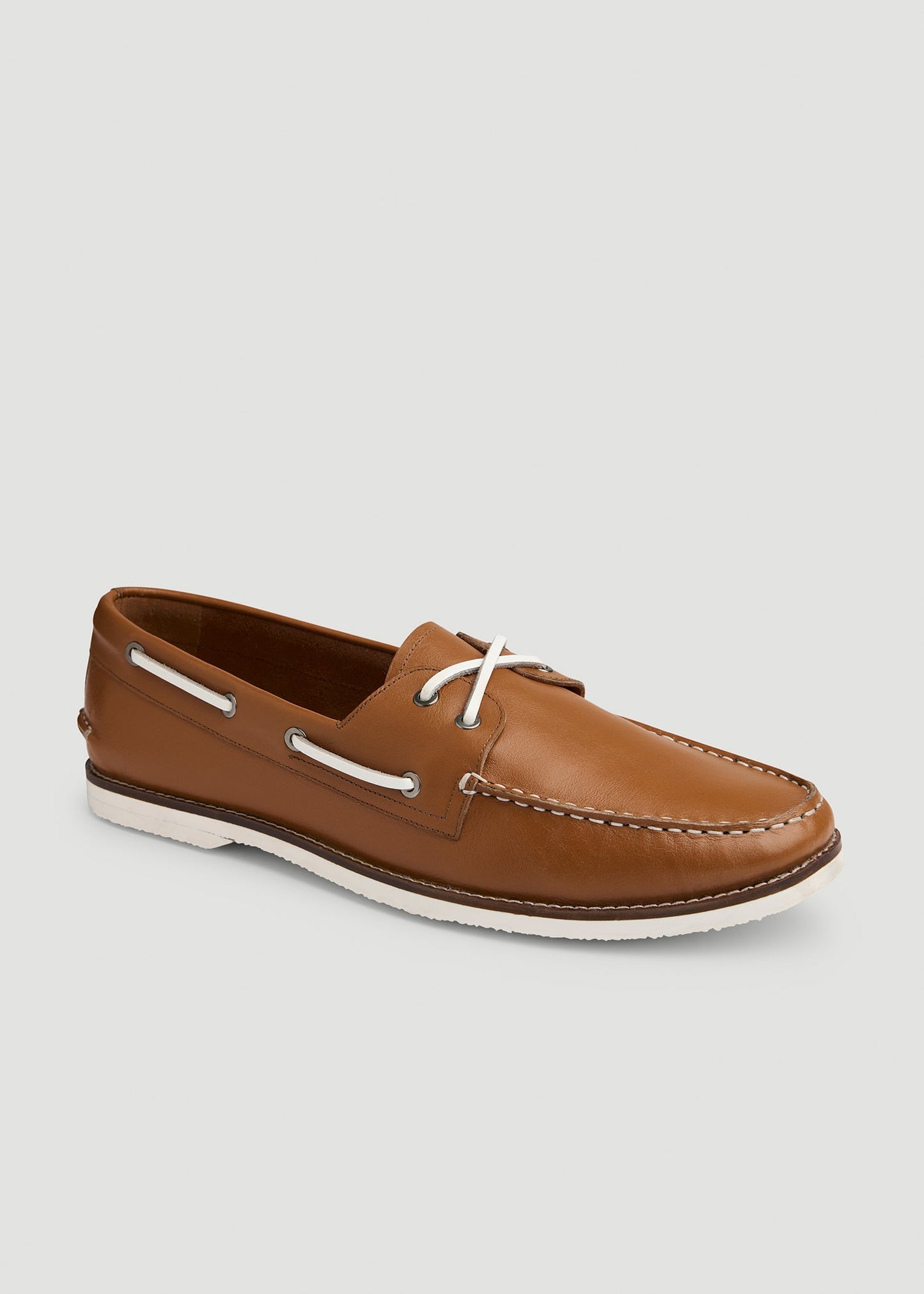 American Tall Men Boat Shoe for Tall Men in Beige