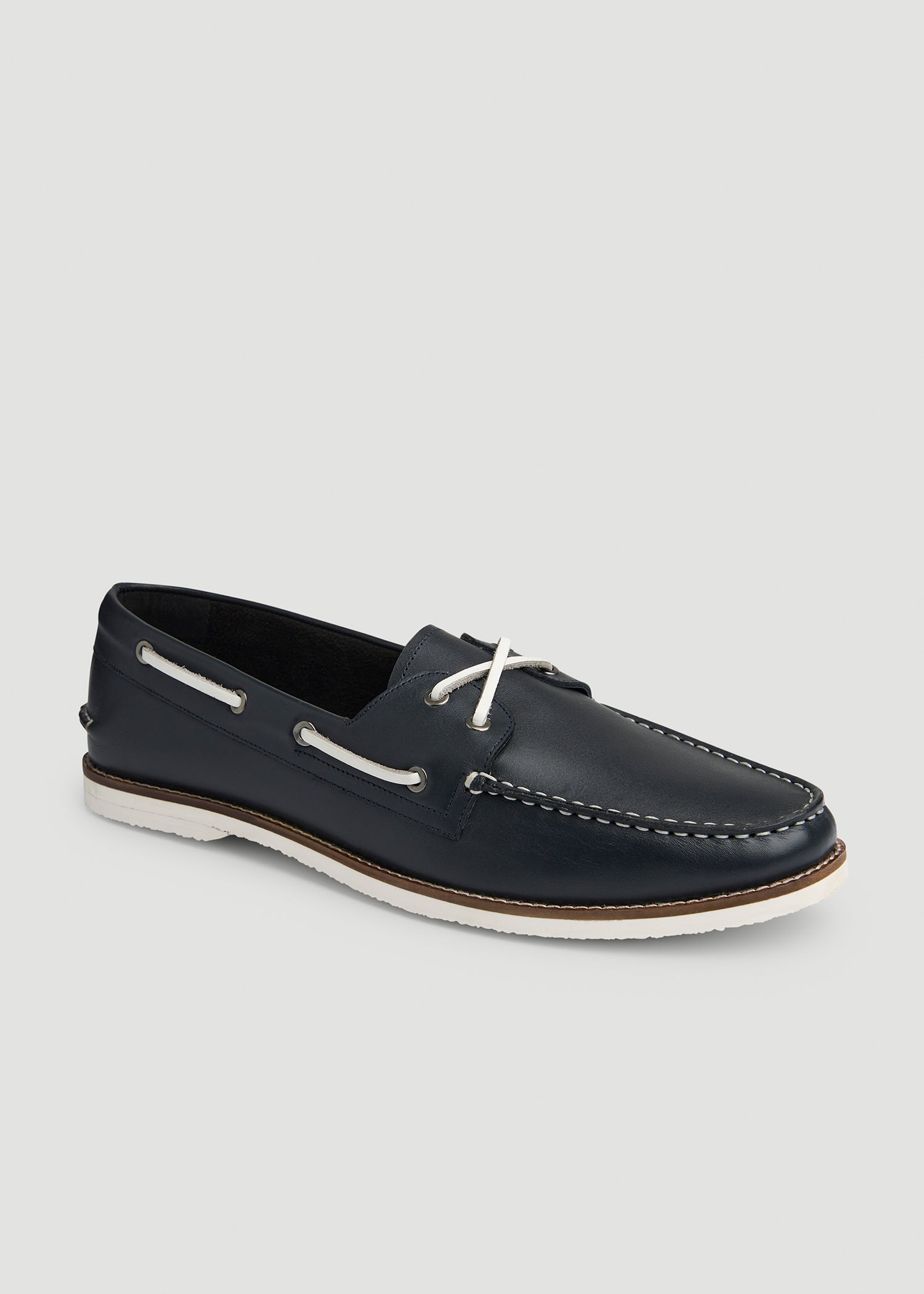 American Tall Men Boat Shoe for Tall Men in Navy