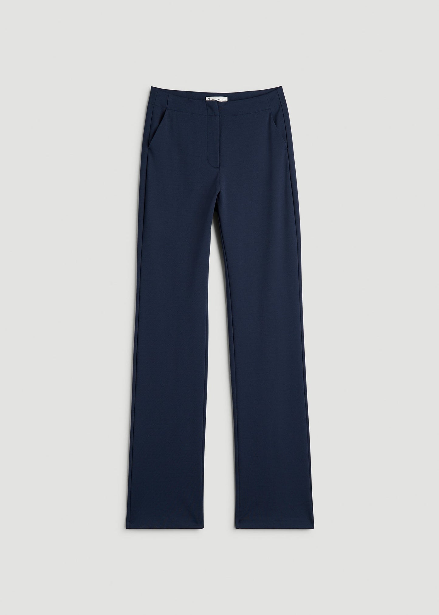 American Tall Women Freedom Flex Slim Straight Leg Dress Pants for Tall Women in Navy