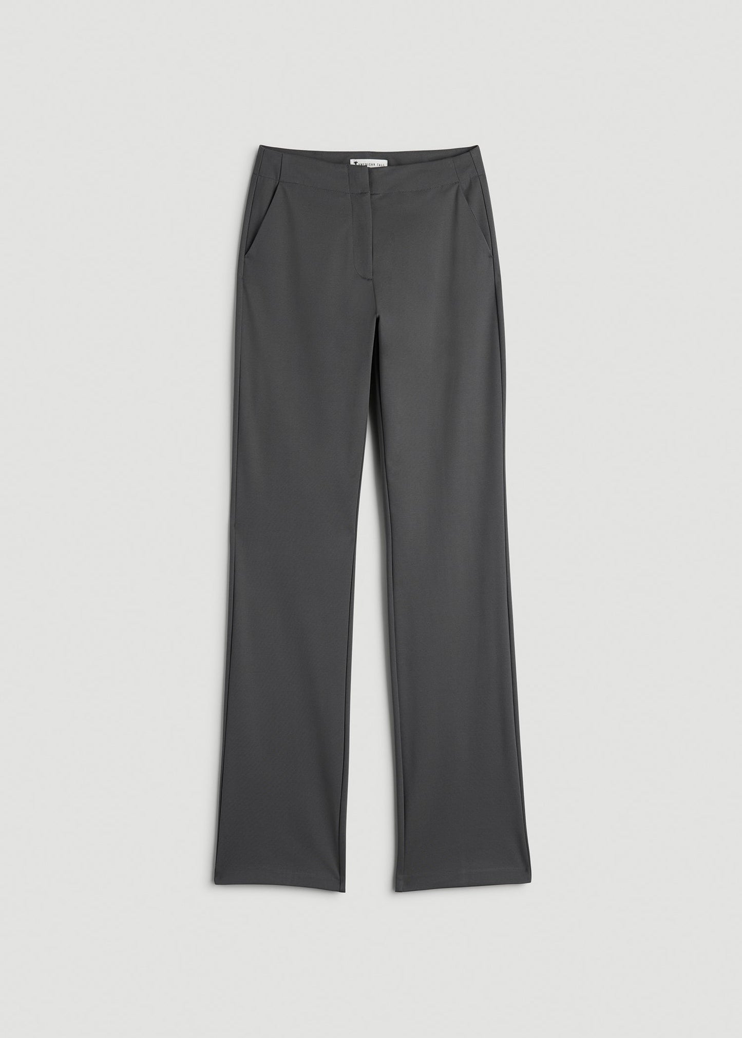 American Tall Women Freedom Flex Slim Straight Leg Dress Pants for Tall Women in Slate