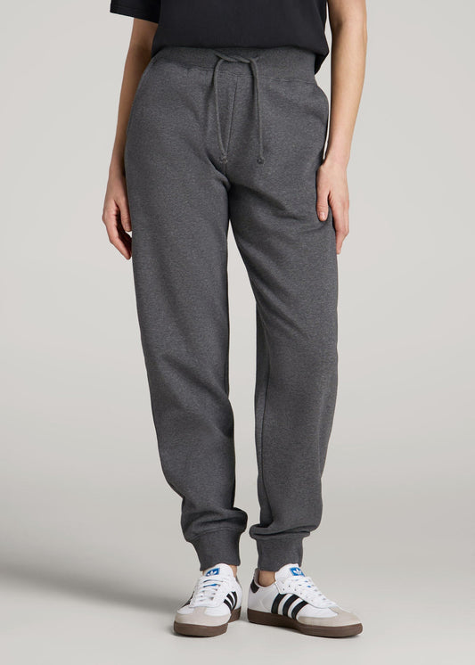 American Tall Women A.T. Basics Athletic Joggers for Tall Women in Charcoal Mix
