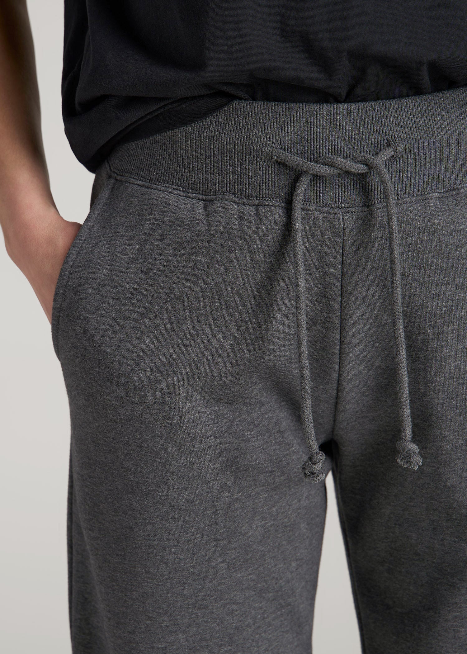 American Tall Women A.T. Basics Athletic Joggers for Tall Women in Charcoal Mix