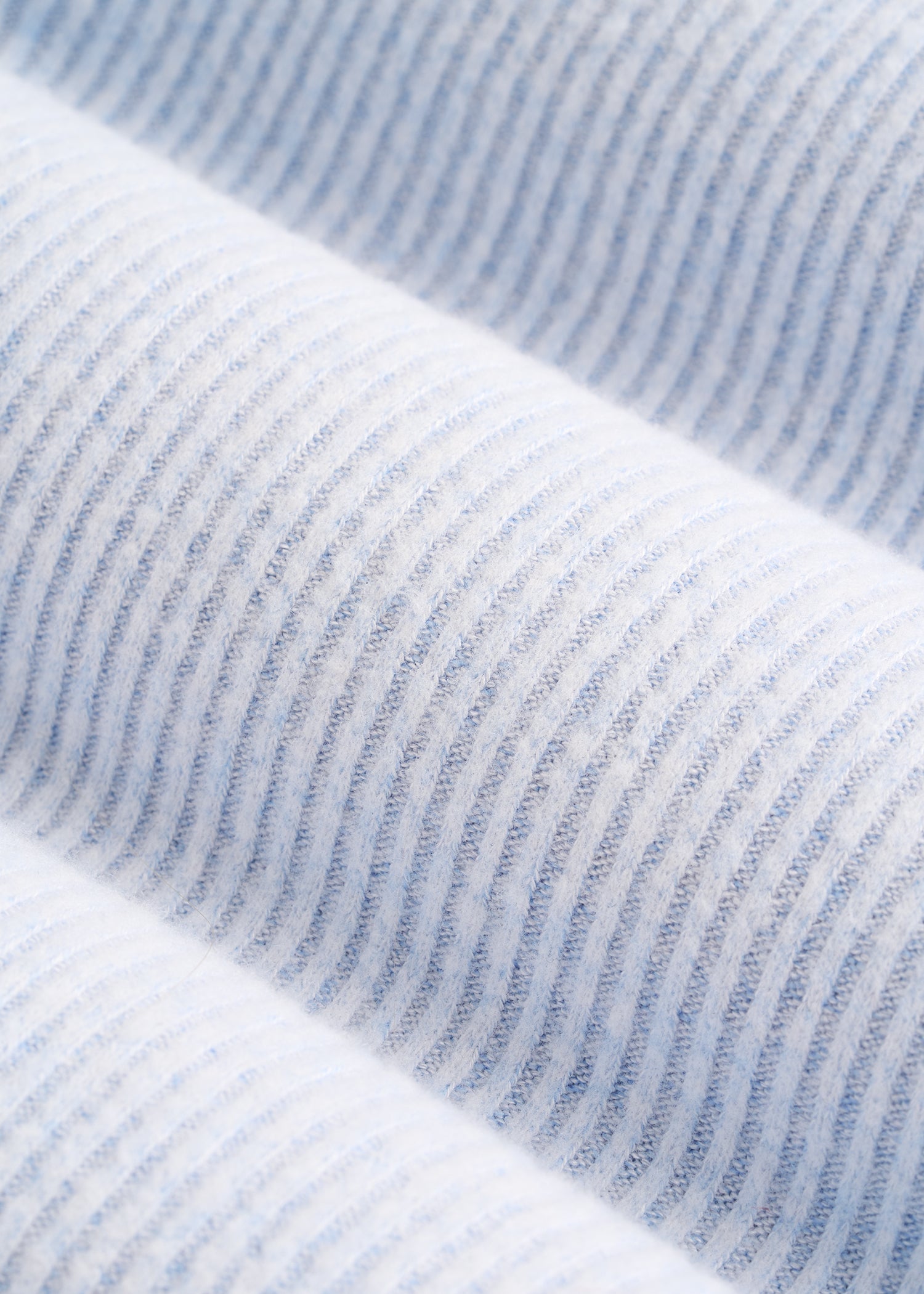 American Tall Women Ribbed Henley Lounge Top for Tall Women in Bluebird Mix