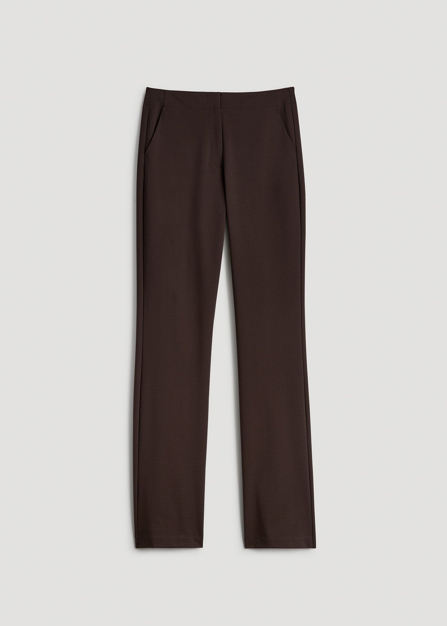 American Tall Women Freedom Flex Slim Straight Leg Dress Pants for Tall Women in Espresso