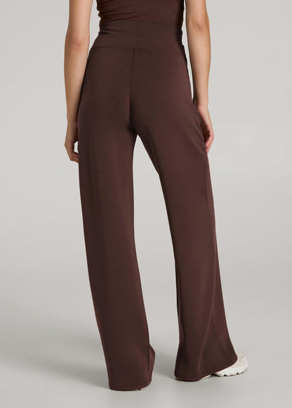 American Tall Women Soft Motion Wide Leg Ultra High Rise Pant for Tall Women in Espresso