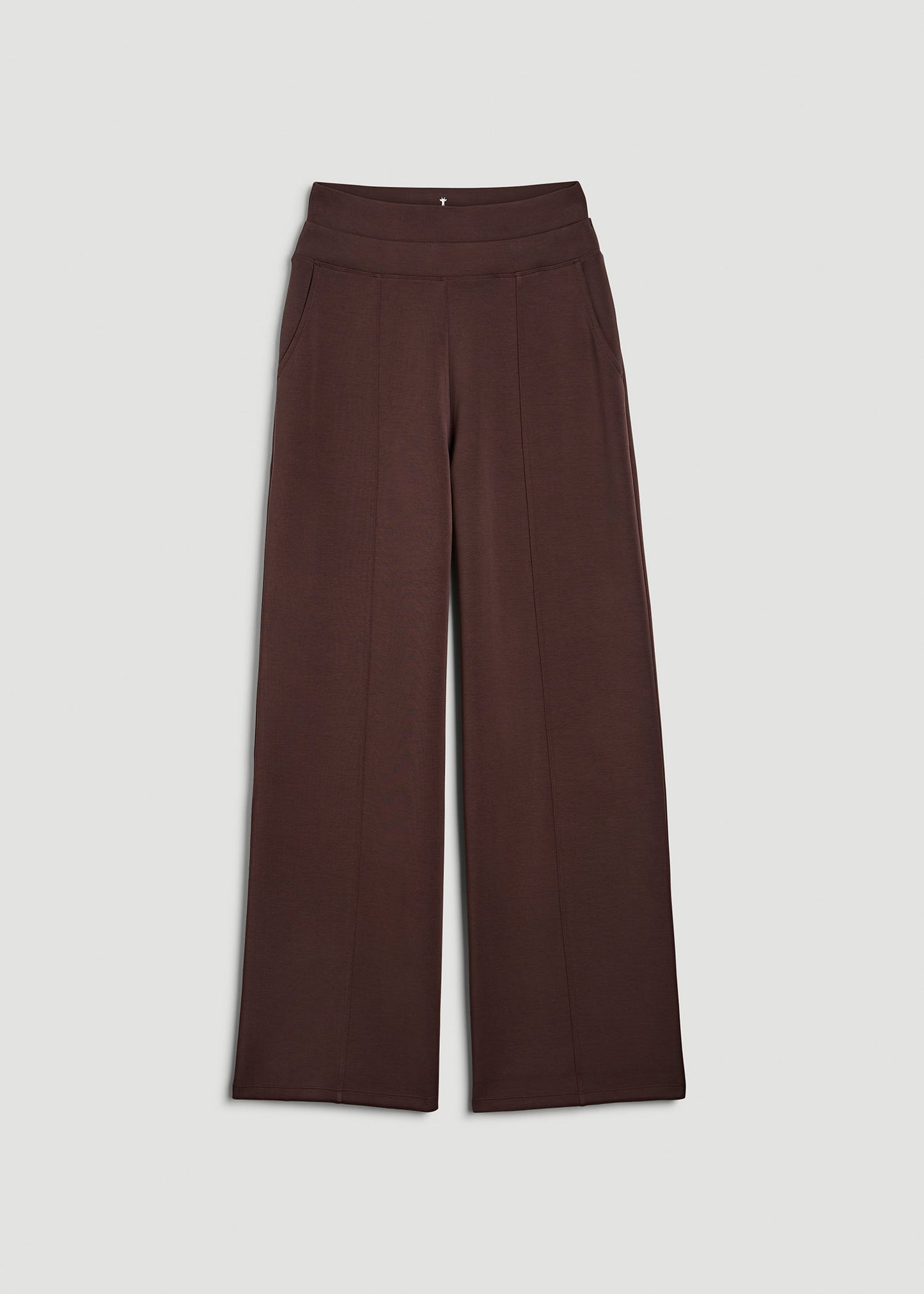 American Tall Women Soft Motion Wide Leg Ultra High Rise Pant for Tall Women in Espresso