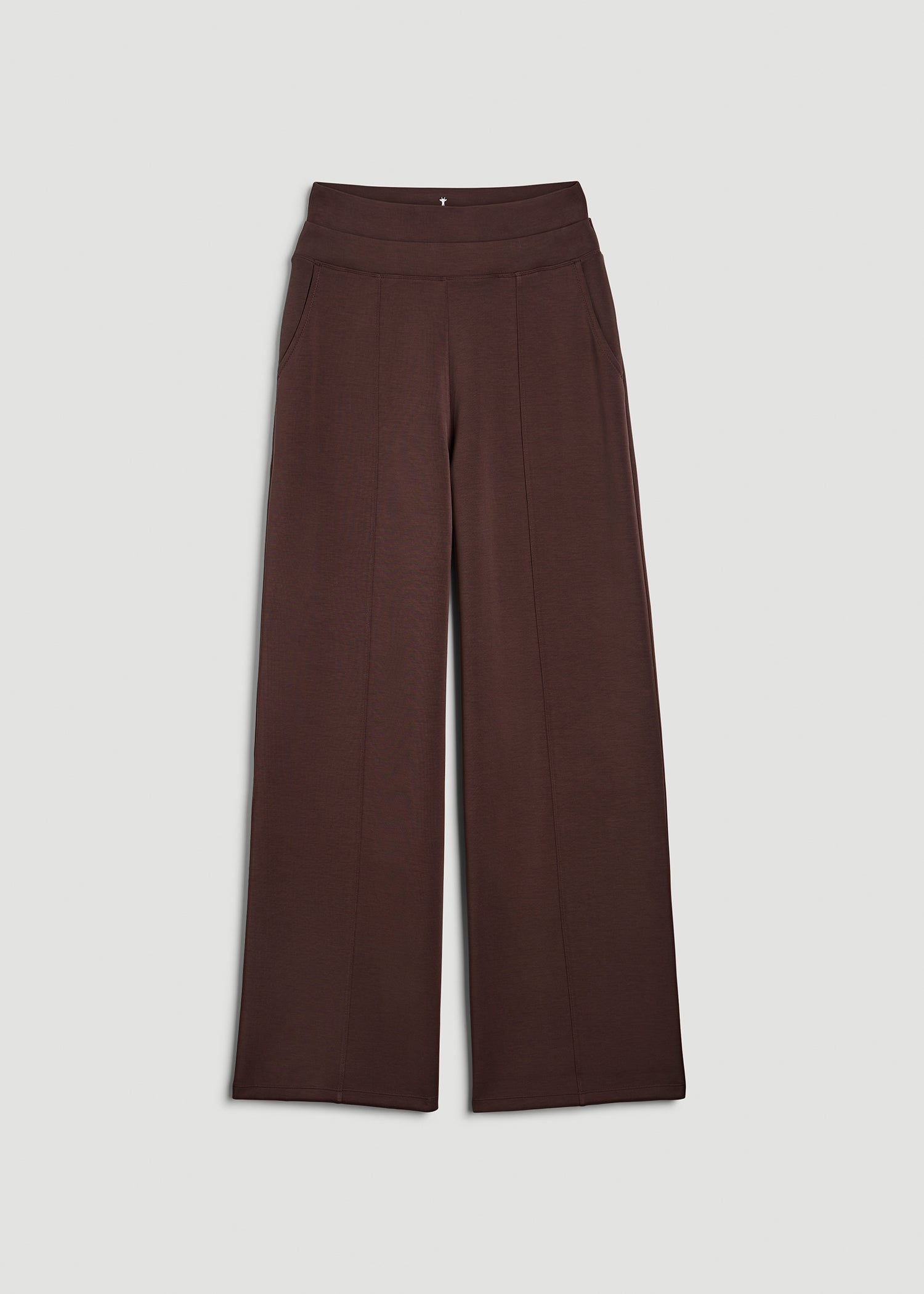 American Tall Women Soft Motion Wide Leg Ultra High Rise Pant for Tall Women in Espresso