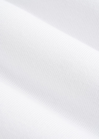 American Tall Women Cropped Knit Tee for Tall Women in White