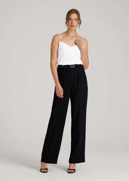 American Tall Women Satin Cami for Tall Women in White