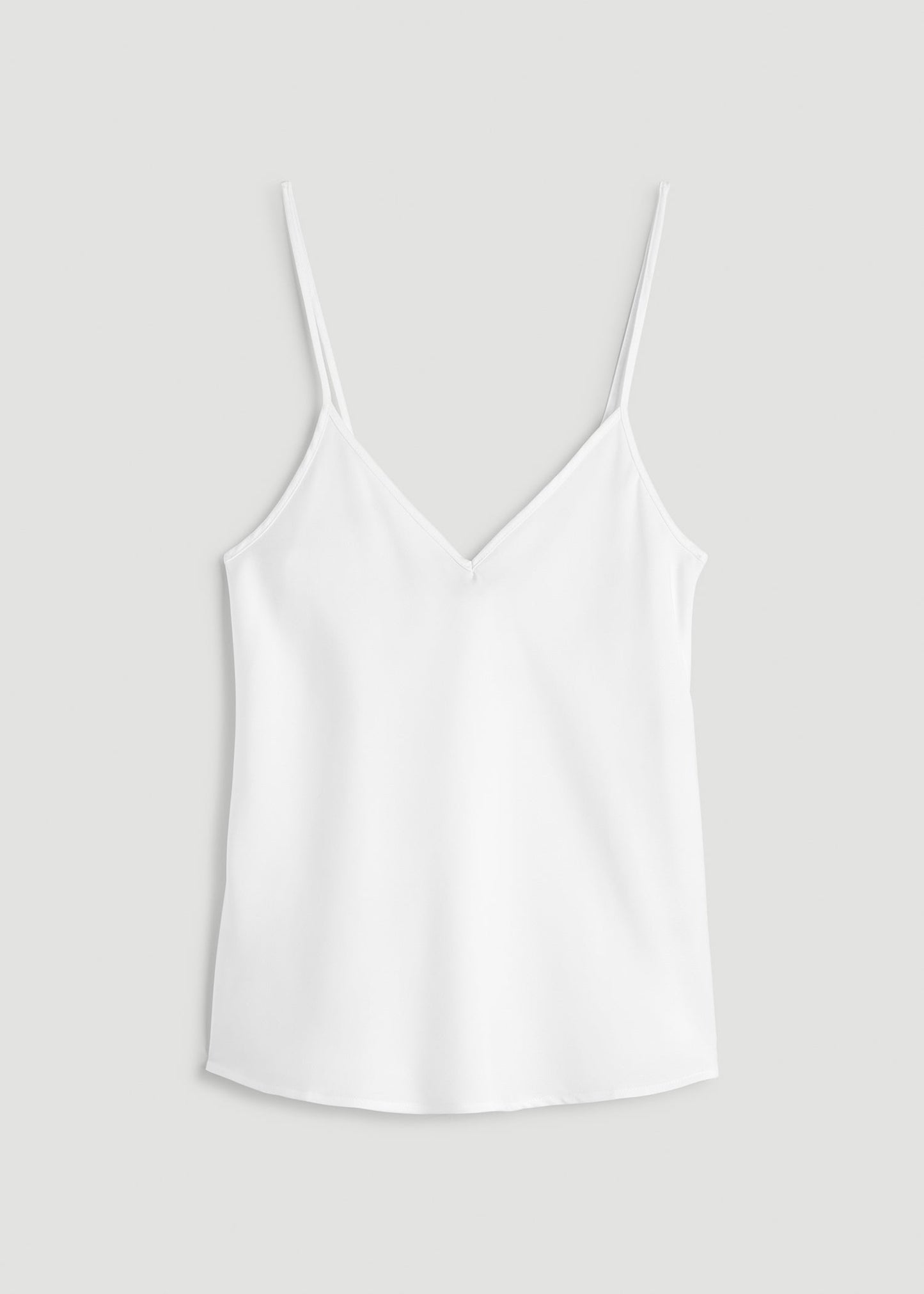 American Tall Women Satin Cami for Tall Women in White