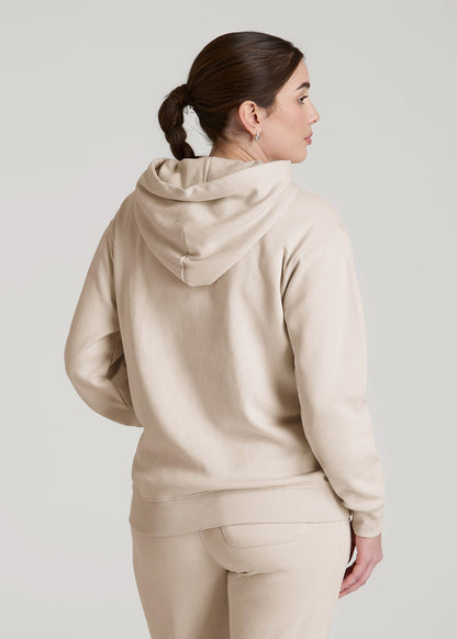 American Tall Women|Men Wearever Fleece Relaxed Fit Hoodie for Tall Women in Shell