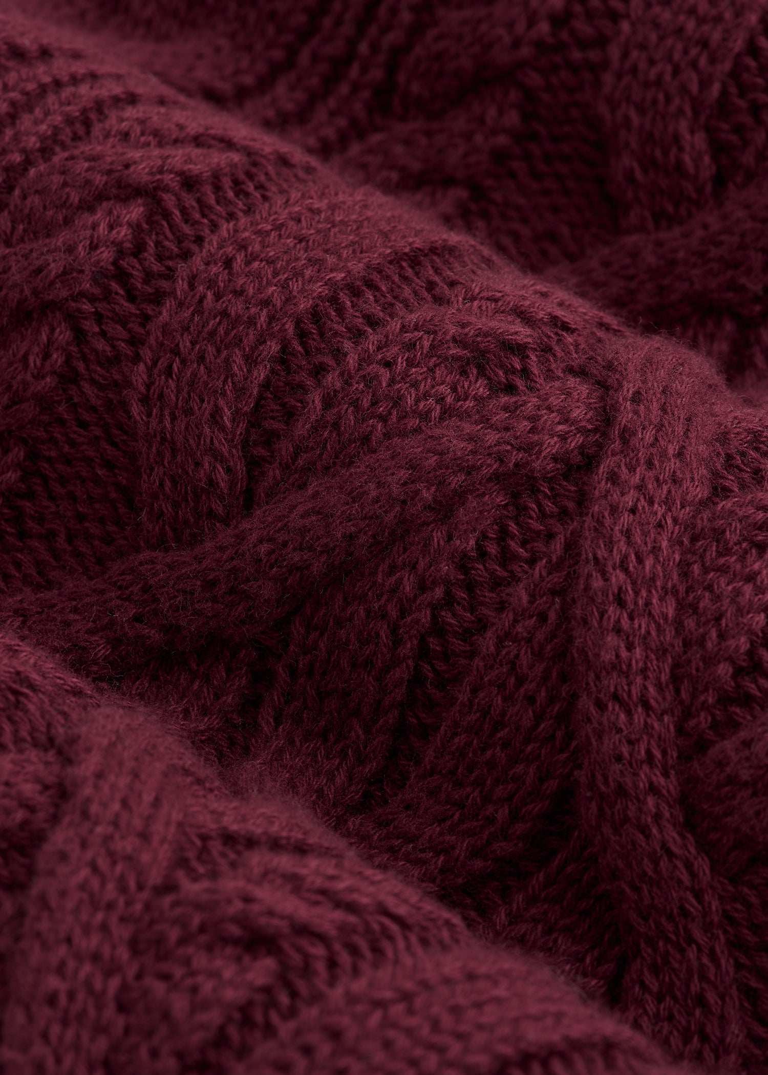 American Tall Women Relaxed Cotton Cable Knit Cardigan for Tall Women in Tawny Port