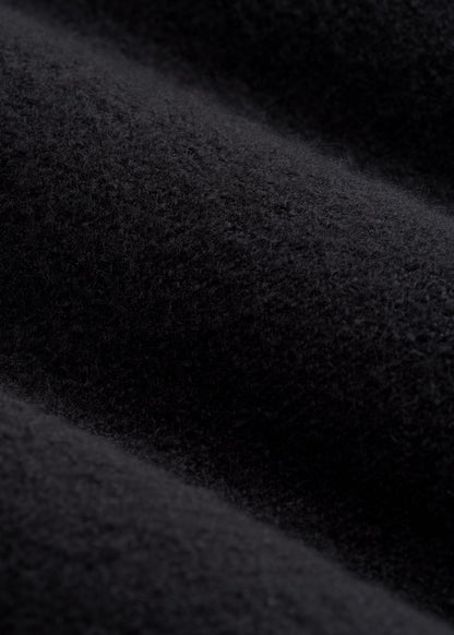 American Tall Women Rolled Mock Neck Sweater for Tall Women in Black