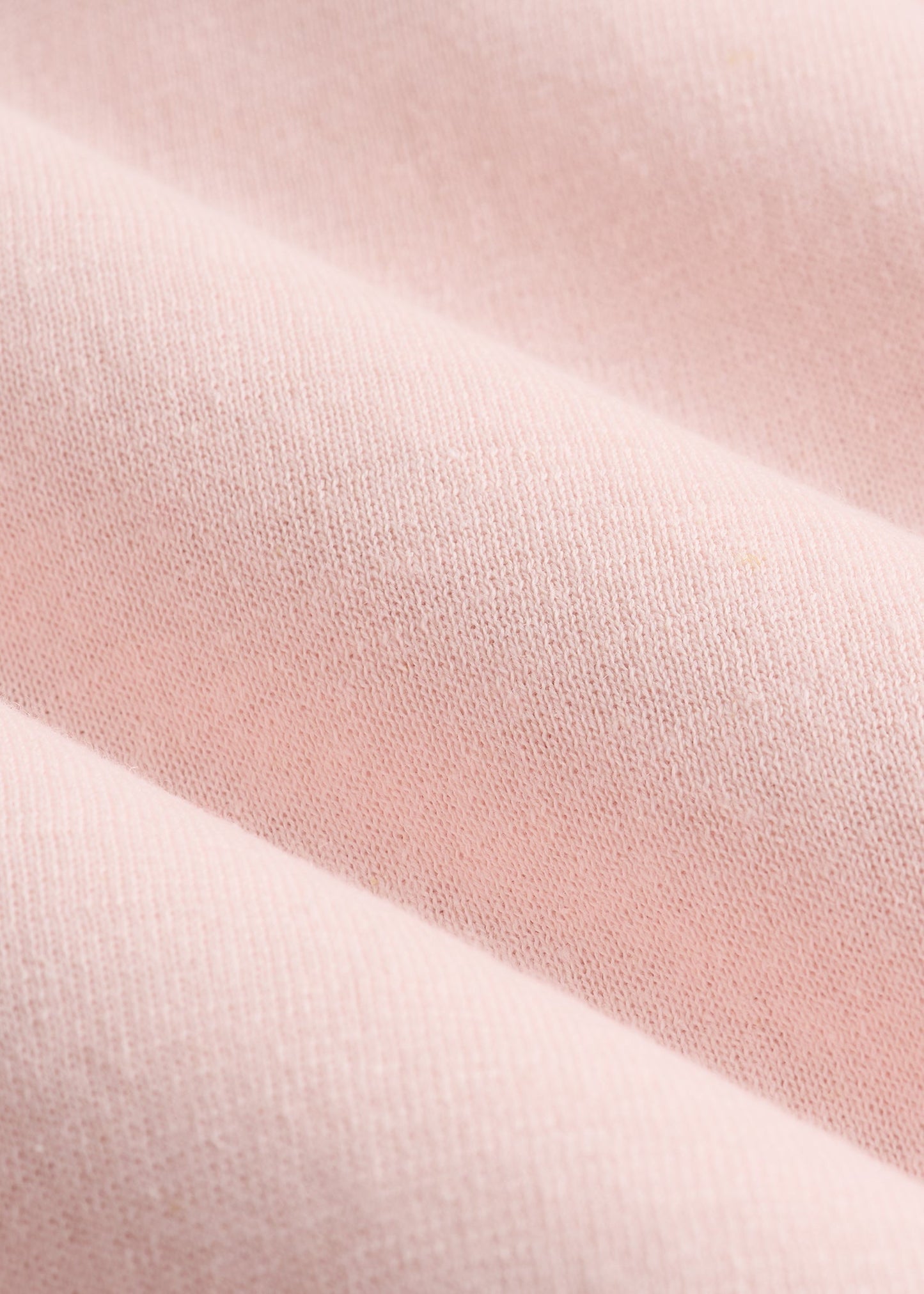American Tall Women|Men Linen Blend Split Hem V-Neck Sweater for Tall Women in Hush Pink