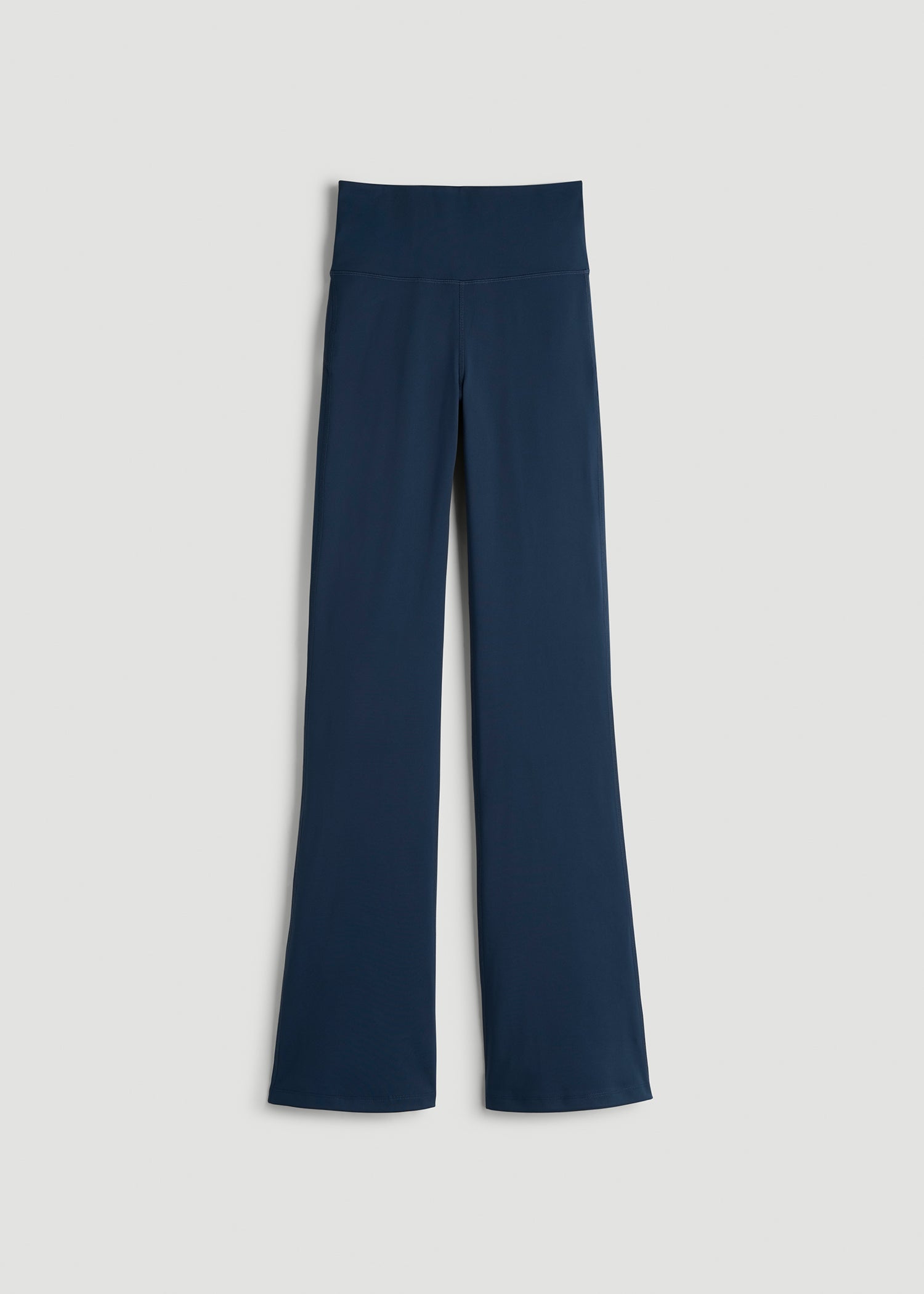 American Tall Women Balance Flare Yoga Pants for Tall Women in Navy Blue