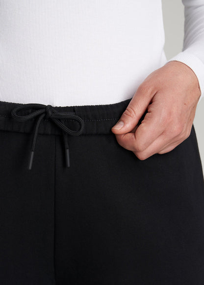 American Tall Women Wearever Fleece Relaxed Sweatpants for Tall Women in Black