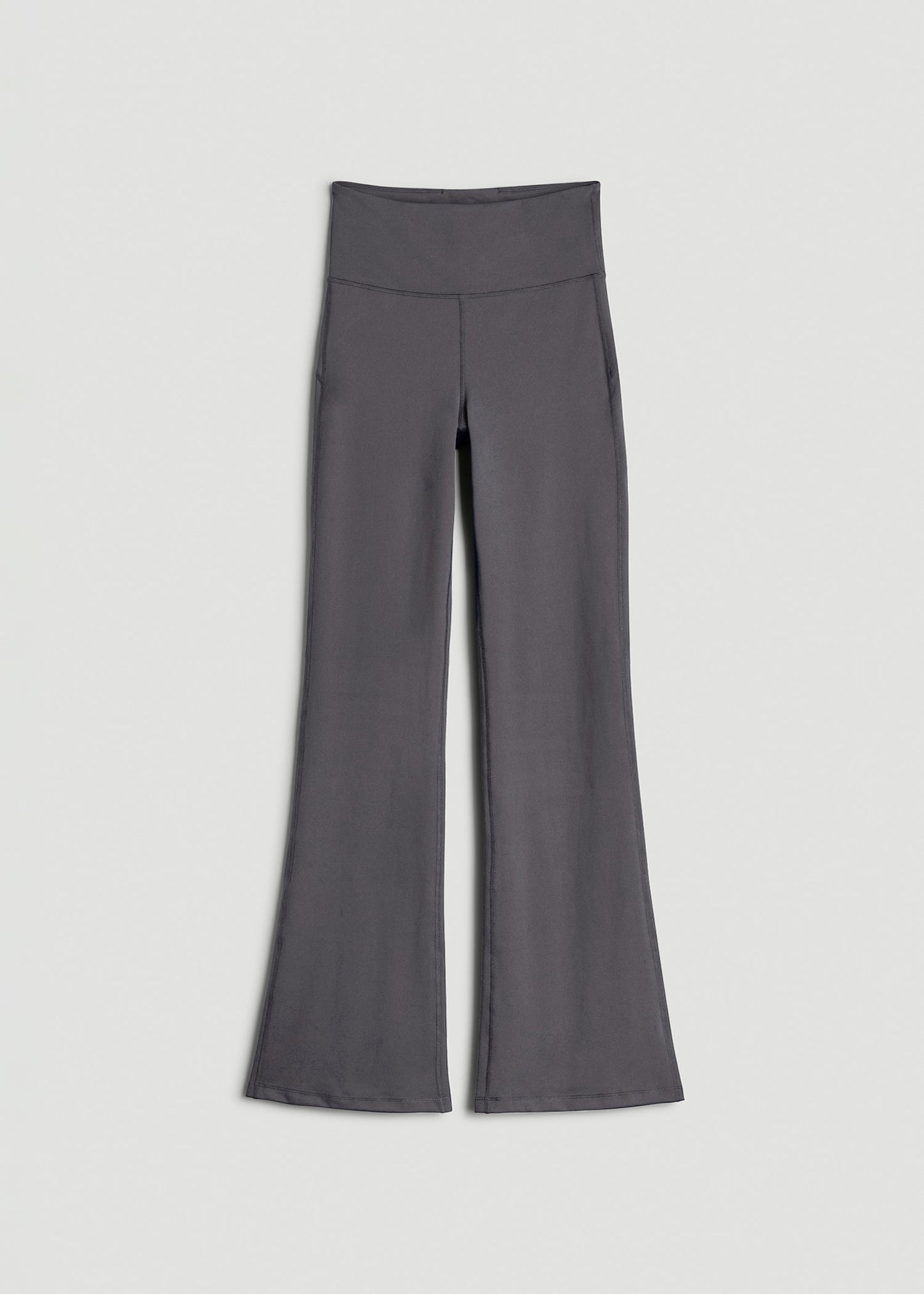 American Tall Women Balance Flare Yoga Pants for Tall Women in Charcoal