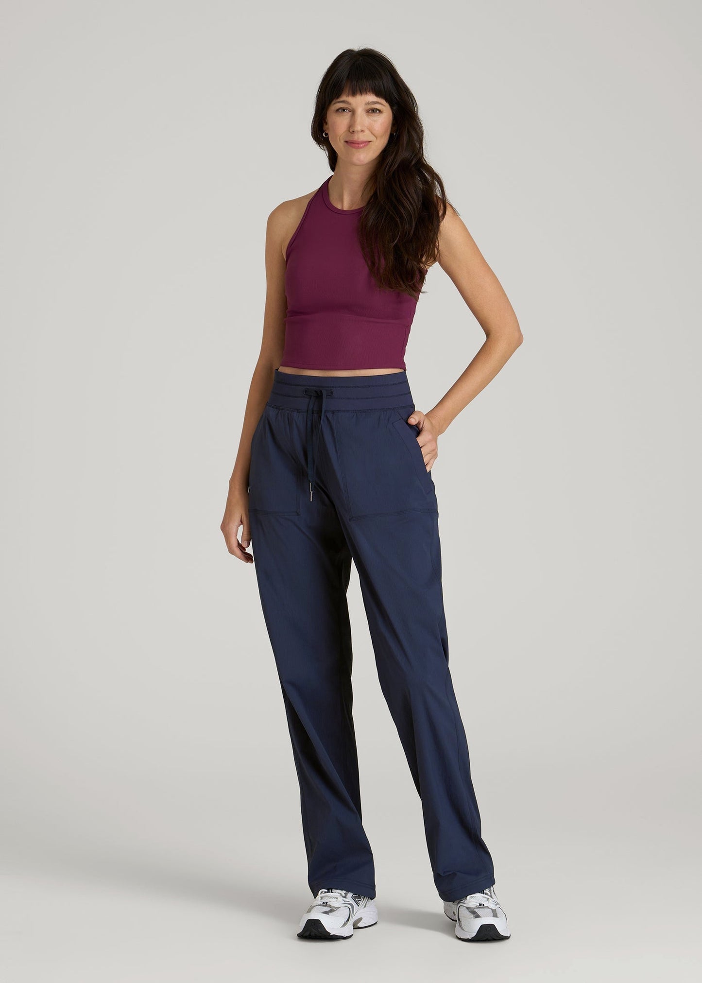 American Tall Women High-Rise After Practice Pant for Tall Women in Navy