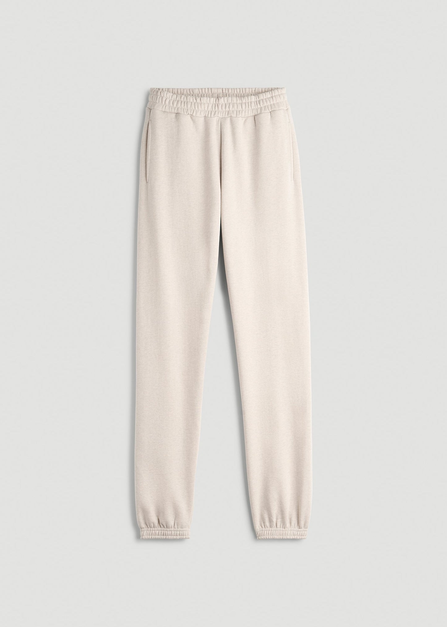 American Tall Women Wearever Fleece Relaxed Sweatpants for Tall Women in Oatmeal Mix