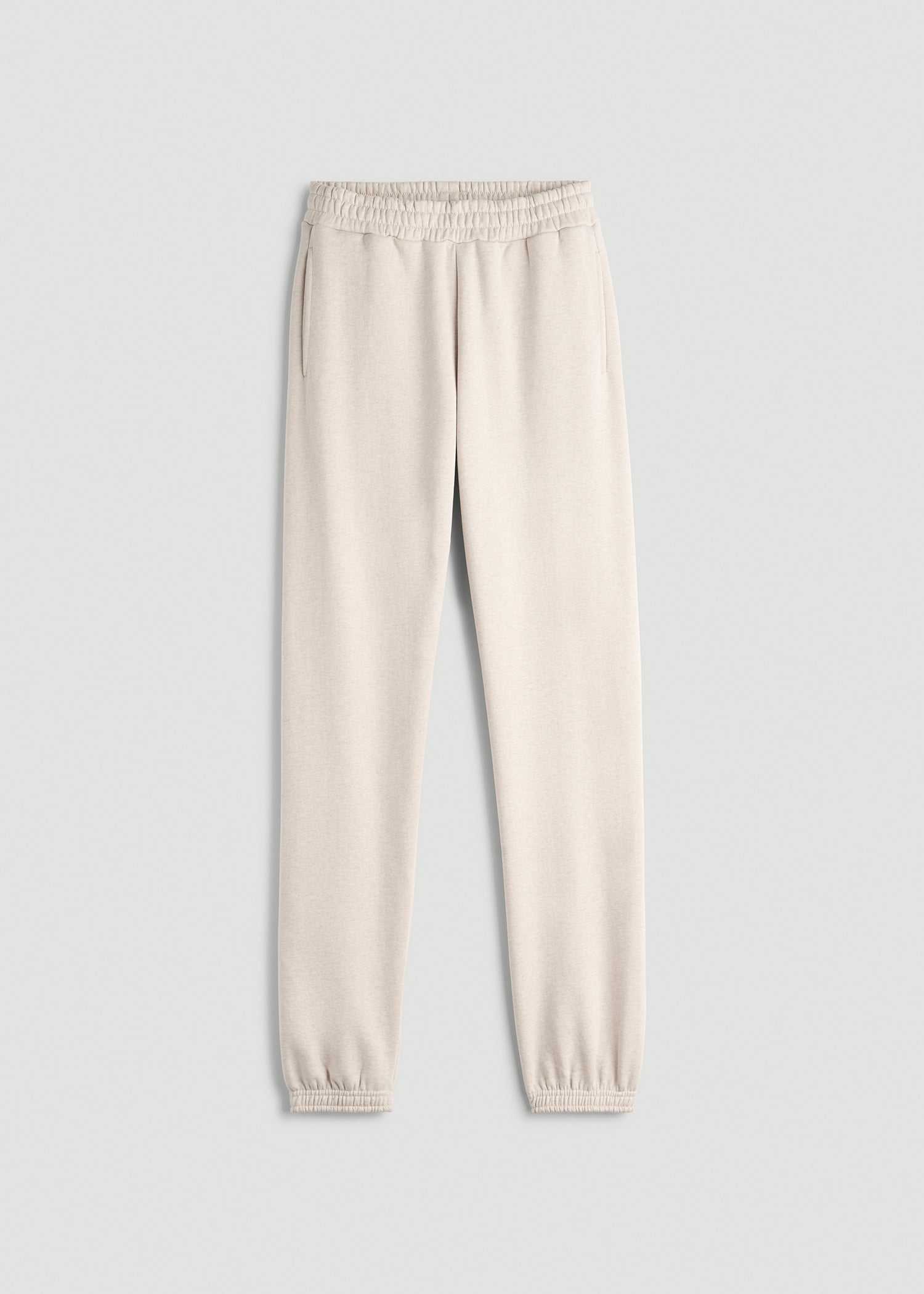 American Tall Women Wearever Fleece Relaxed Sweatpants for Tall Women in Oatmeal Mix