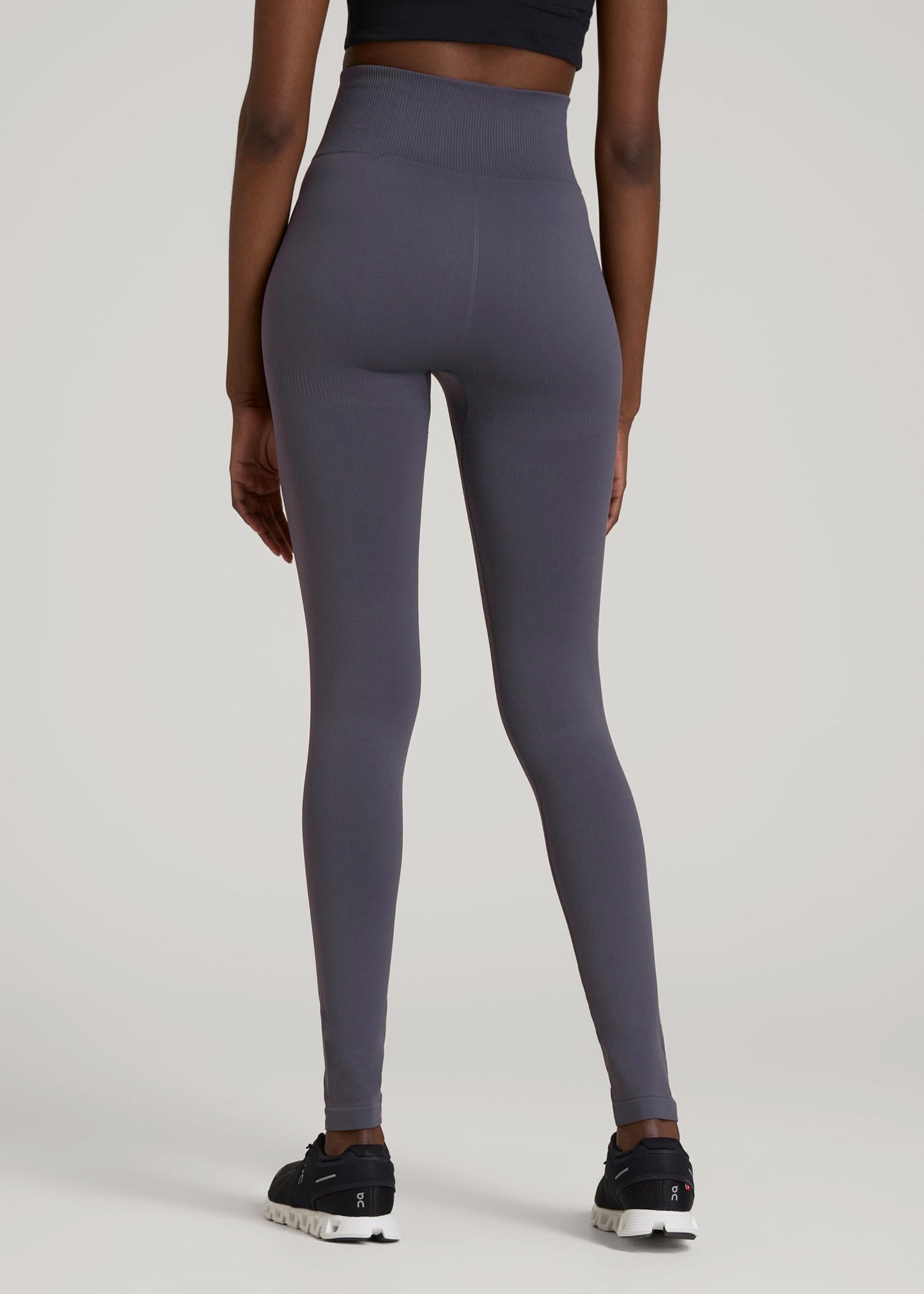 American Tall Women|Men Compression Training Leggings for Tall Women in Periscope Grey