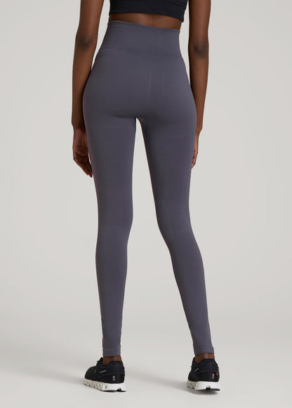 American Tall Women|Men Compression Training Leggings for Tall Women in Periscope Grey